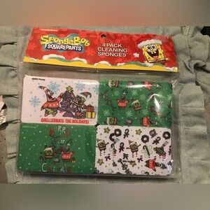 Nickelodeon SpongeBob SquarePants’s 4 pack cleaning sponges- New